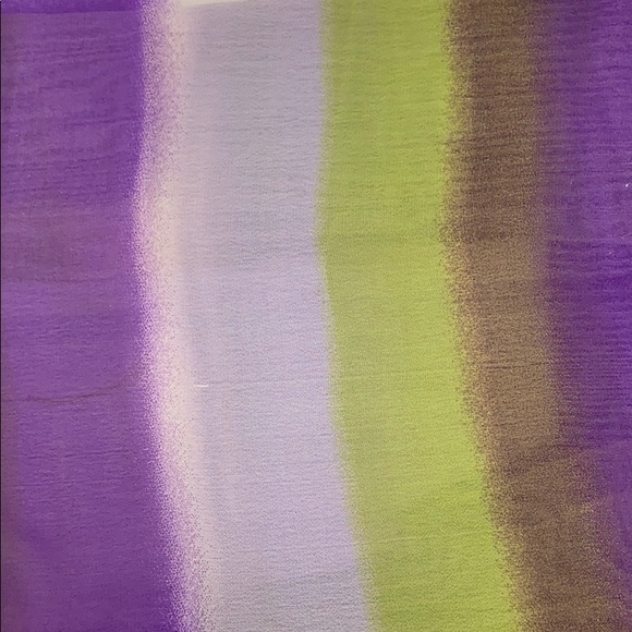 Scarf multi color with fring - Picture 4 of 8